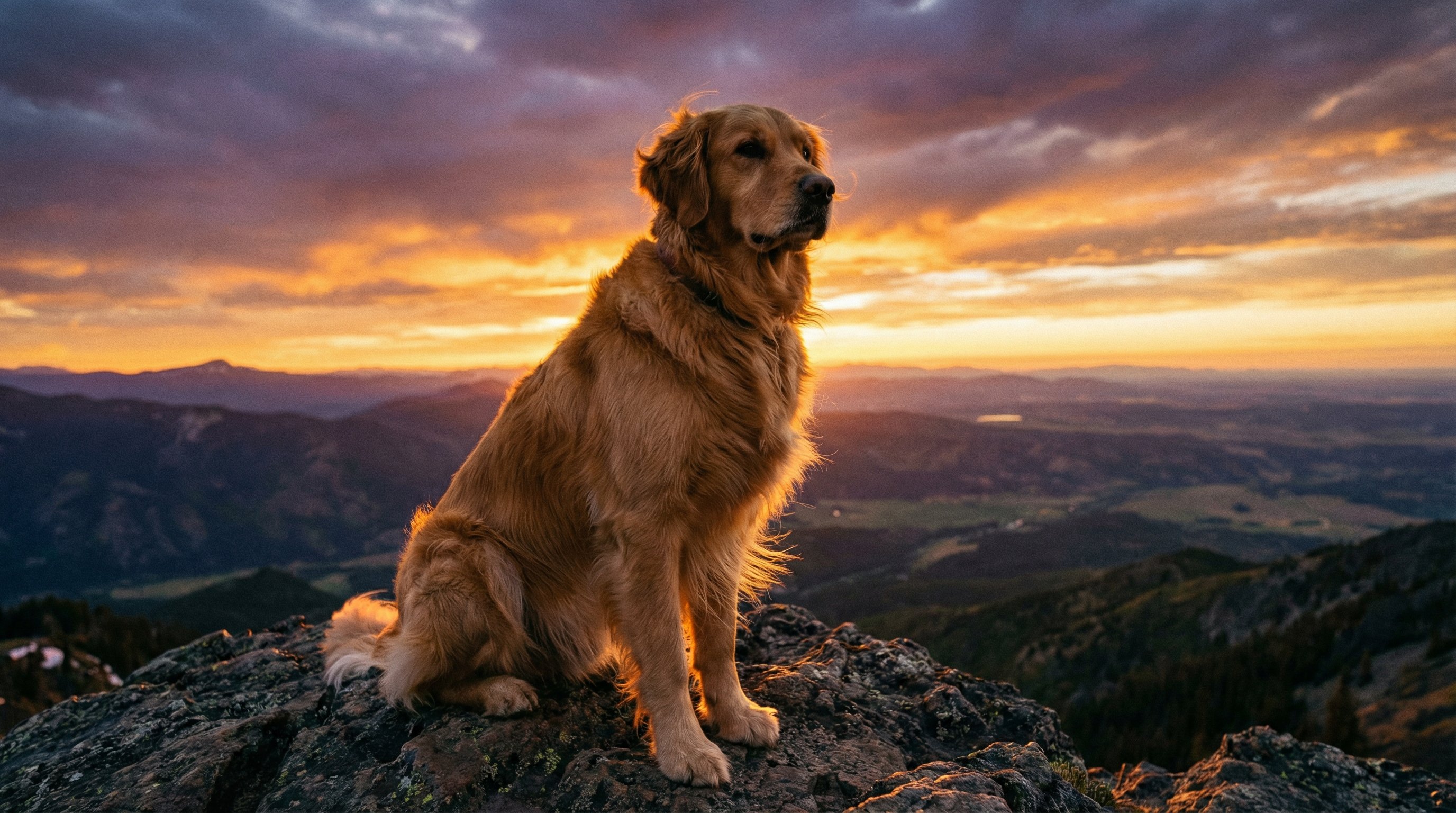 抖阴金毛山巅日落视频